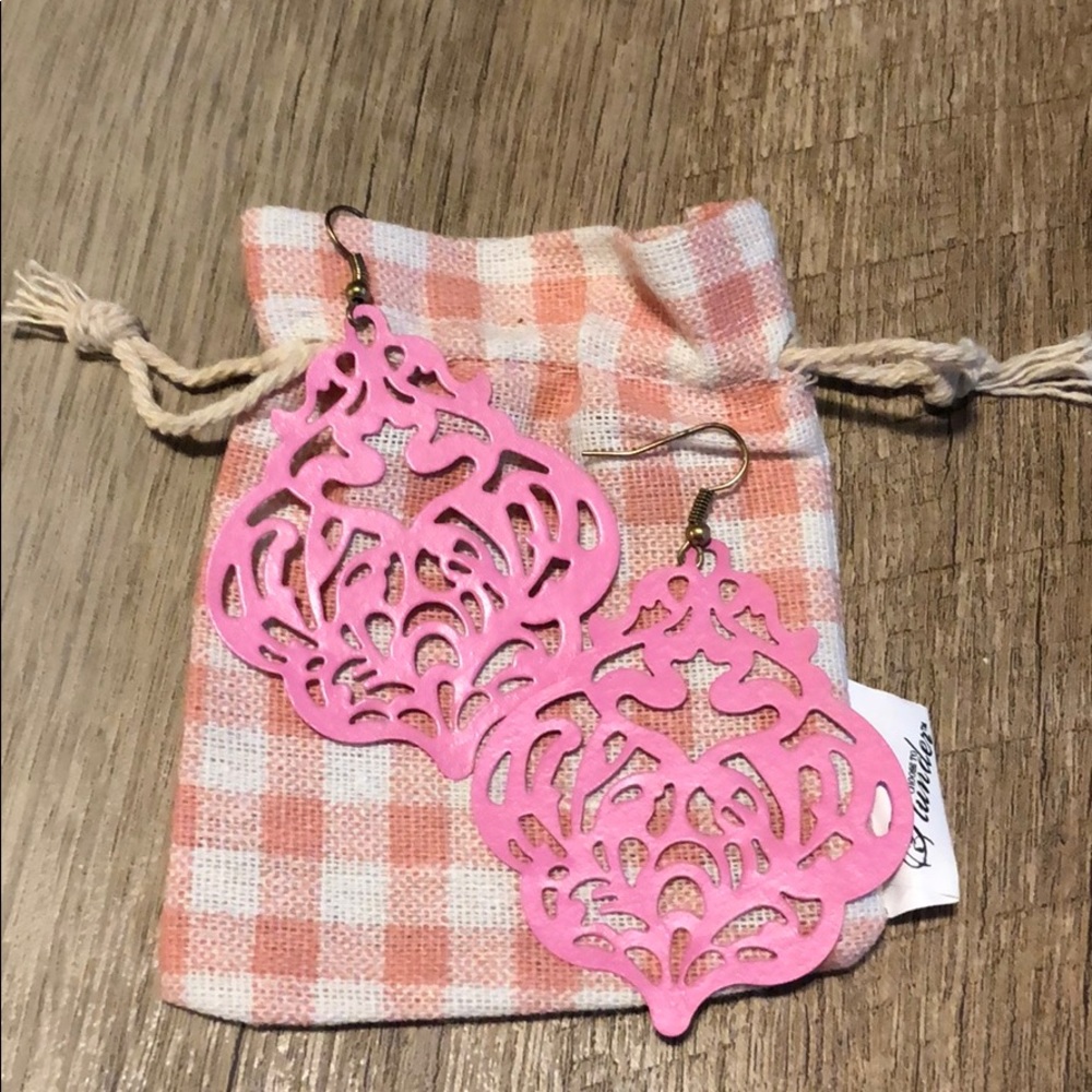 Pink Plunder earrings